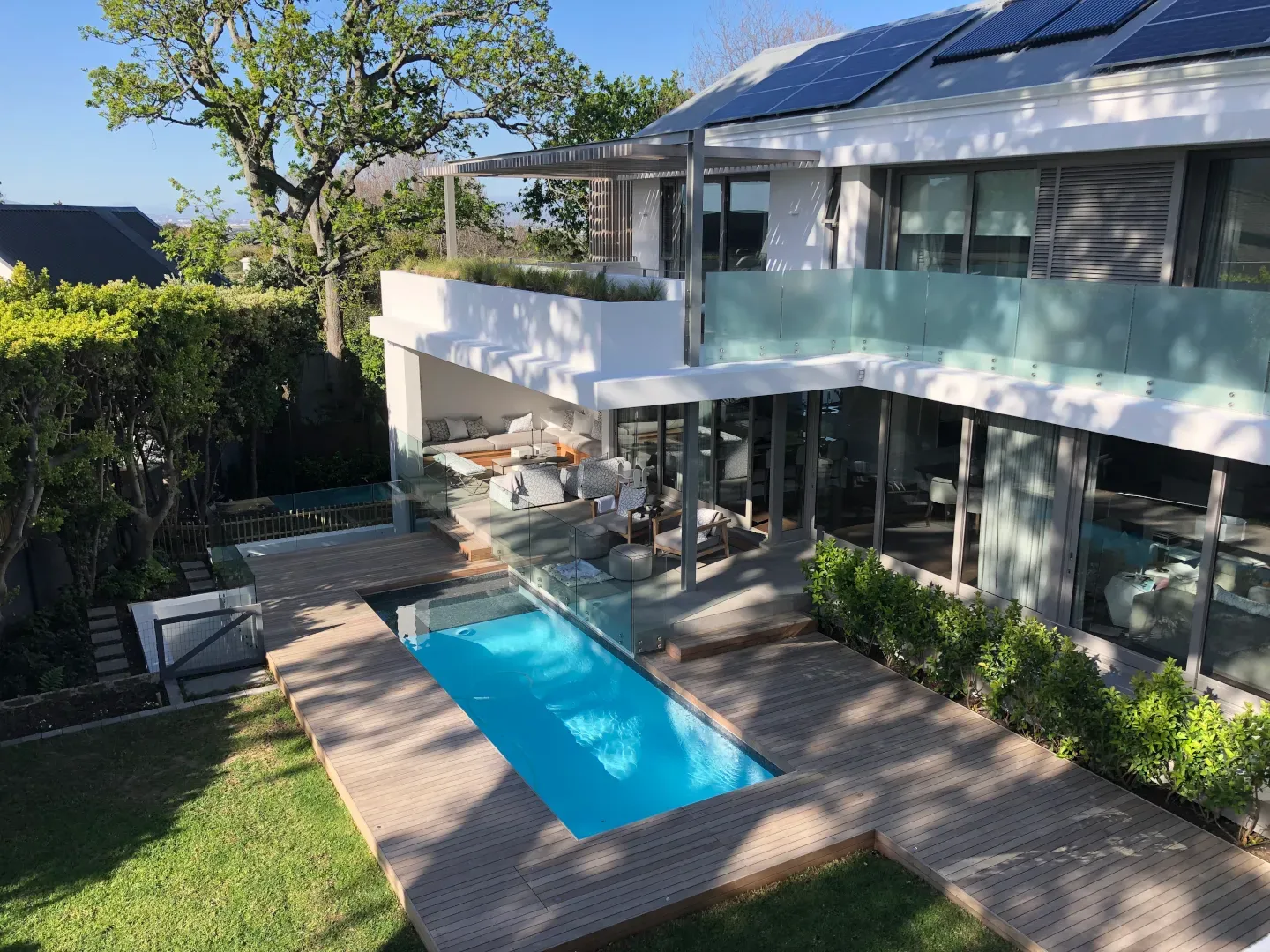 Pool Deck with Patio Pergola